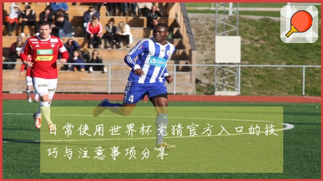 日常使用世界杯竞猜官方入口的技巧与注意事项分享